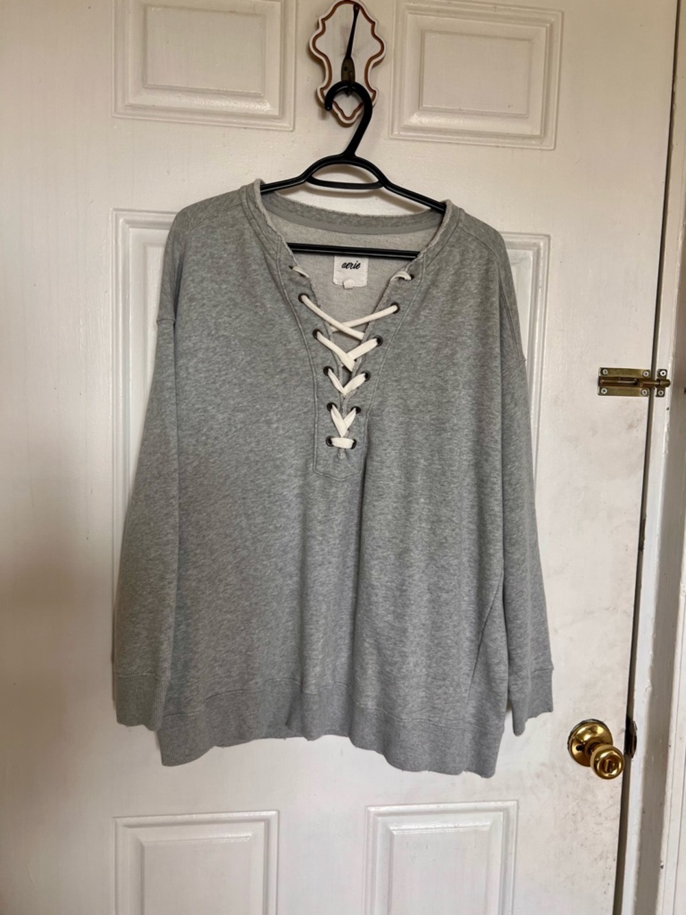 Aerie | Lace Up Sweatshirt